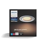 Philips Hue 801506 White Ambiance 5/6 Inches Retrofit Recessed Downlight Led Smart Lighting Fixture