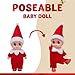 JOYIN 1 Pack Christmas Red Tiny Elf Soft Plush Toy for Adults Kids Accessories Party Favors Xmas Party Supplies Christmas Decor, Xmas Gift