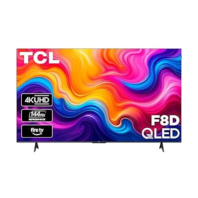 TCL 75-Inch F8D Series 4K QLED (75F8D, 2026 Model) with Dolby Vision HDR & Dolby Atmos Smart TV with Fire TV, Alexa+, 144Hz Refresh Rate, Game Accelerator 288, High Brightness LED Backlight