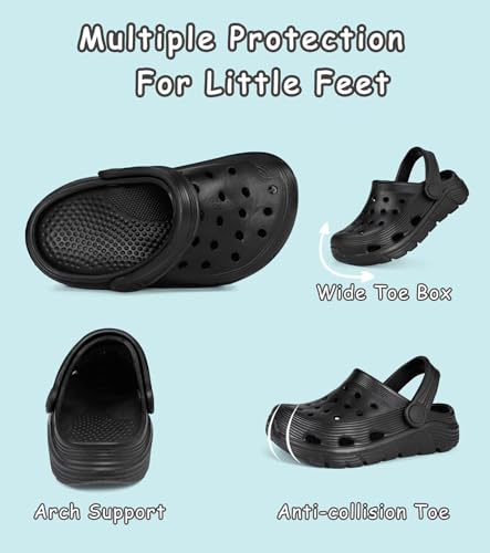 Image of Toddler Kids Garden Clog Slip On Slide Sandals Beach Water Shoes