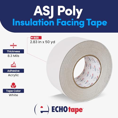Image of ECHOtape Professional Grade Construction & Insulation Tape | All Weather Seaming, Sealing & Thermal Break Adhesive Tape for Indoor & Outdoor Applications
