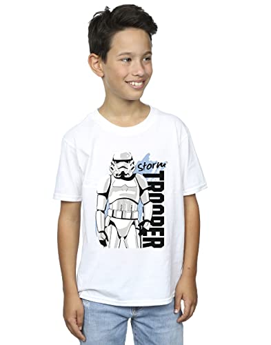 Star Wars Boys Storm Trooper T-Shirt White 3-4 Years