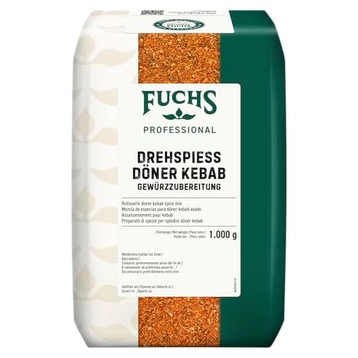 Urbanski Patch Döner Kebab Köftespieß Dönermann Chef (mit oder ohne scharf) zum Aufbügeln 8,4 x 8,4 cm | Aufnäher Applikation Bügelbild 7 Fuchs Gewürze Drehspiess Döner Kebab (1 x 1 kg)