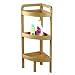 Produktbild MSV Badregal Badeckregal Badezimmer Eckregal Bambus mit 3 Fächern - Maße (LxBxH): ca. 29 x 29 x 61cm