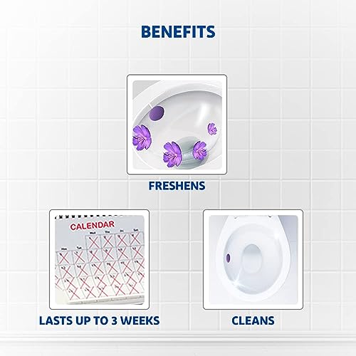 Harpic Hygienic Toilet Cleaner Rim Block, Lavender - 26 g (Pack of 3) | India's # 1 Toilet Cleaner - Image 3