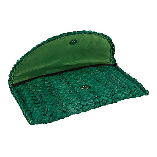 Image of Fecialy Straw Clutch Purses Straw Purses for Women Envelope Woven Clutch Handbags Summer Beach Bags