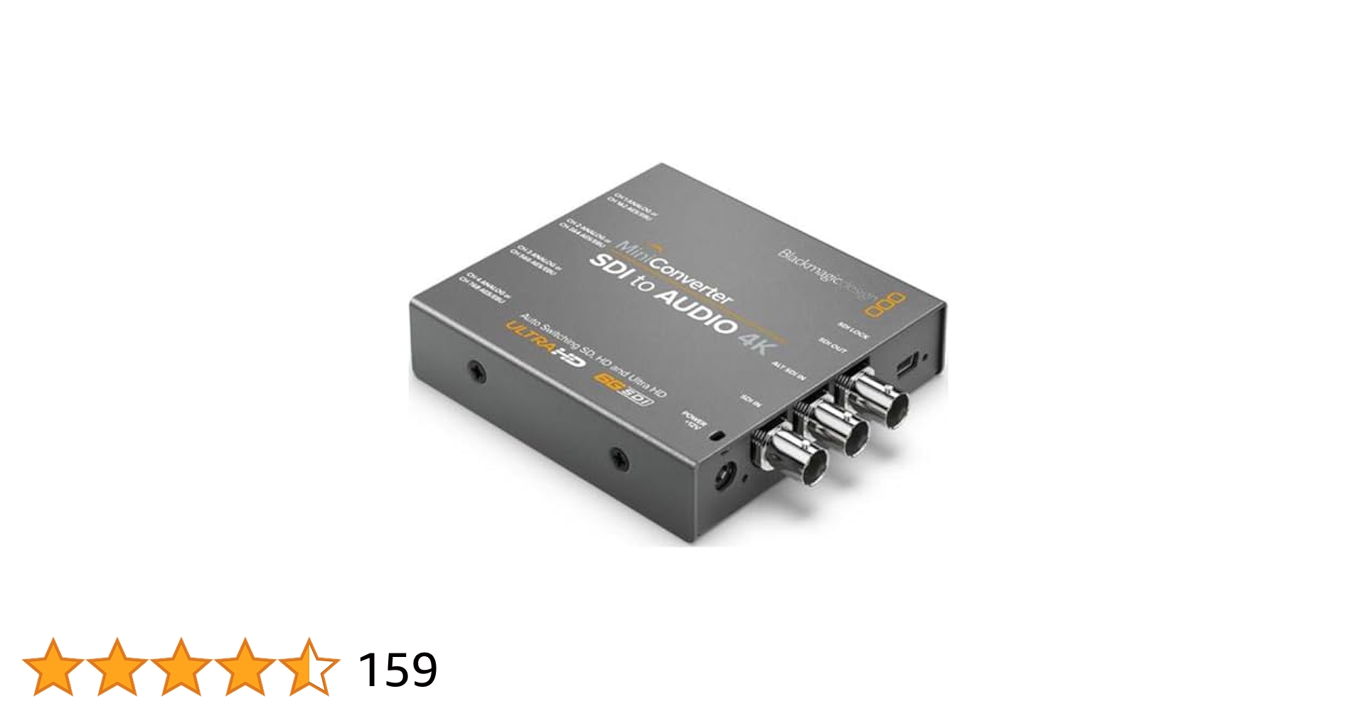Blackmagic Design SDI to Audio コンバーター Amazon.com: Blackmagic Design SDI to Audio Mini Converter