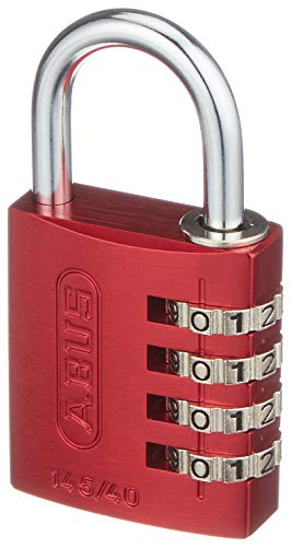 ABUS 498626 Aluminium-Zahlenschloss 145/40, Color Rainbow SB - enthält je ein Stück blau, gelb, grün, lila, orange, rot