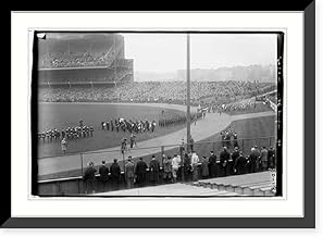 Historic Framed Print, Opening ceremonies at Yankee Stadium, 1926, 17-7/8" x 21-7/8"