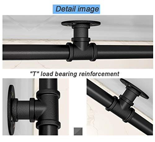 Fer forgé noir de qualité supérieure pour garde-corps d'escalier durable de 330 cm