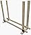 c2M Width & Depth Adjustable Elevated Outdoor Firewood Log Storage Rack Bracket Kit | Heavy Duty & Quick Assembly | Made in The USA + Hardware Included