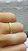 Thin wedding band,mens wedding ring,foots ring,gold wedding band,custom ring,texture ring,unevenly band,unisex ring #4