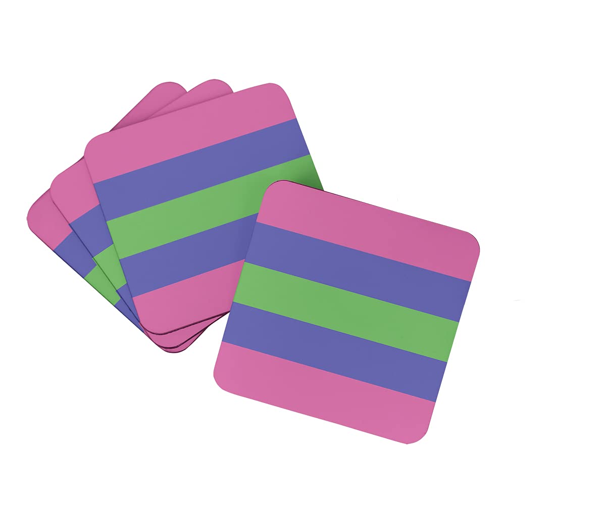 Dessous de verre Trigender Pride multicolores pour vos apéritifs colorés