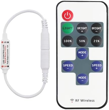 5-24V 11 tasti Wireless RGB LED RF telecomando Mini Controller Dimmer per strisc