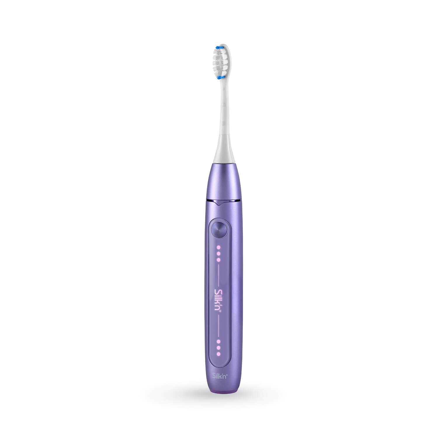 Silk'n Set de cepillo de dientes eléctrico con set de repuesto - SonicYou and Refill Set - con paquete de 4 cabezales blancos - Idea de regalo - Lila