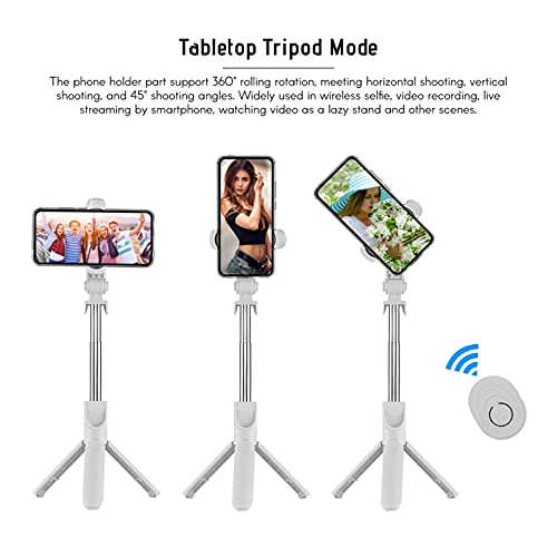 Perche à selfie extensible SCRUBY avec trépied de table noir et télécommande - 7