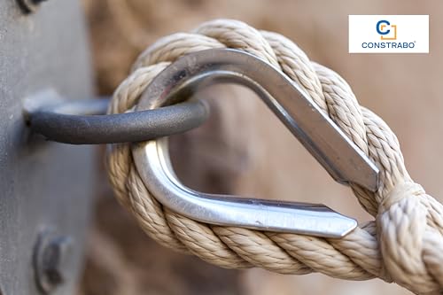 Constrabo | 5x Kausche 8mm DIN 6899 B| Drahtseilkauschen Stahl verzinkt |Drahtseil-Kausche Stahlseil, Drahtkauschen, Seilkausche, Kauschen Seil-Öse für Draht, Stahlseil, Edelstahlseil, Forstseil