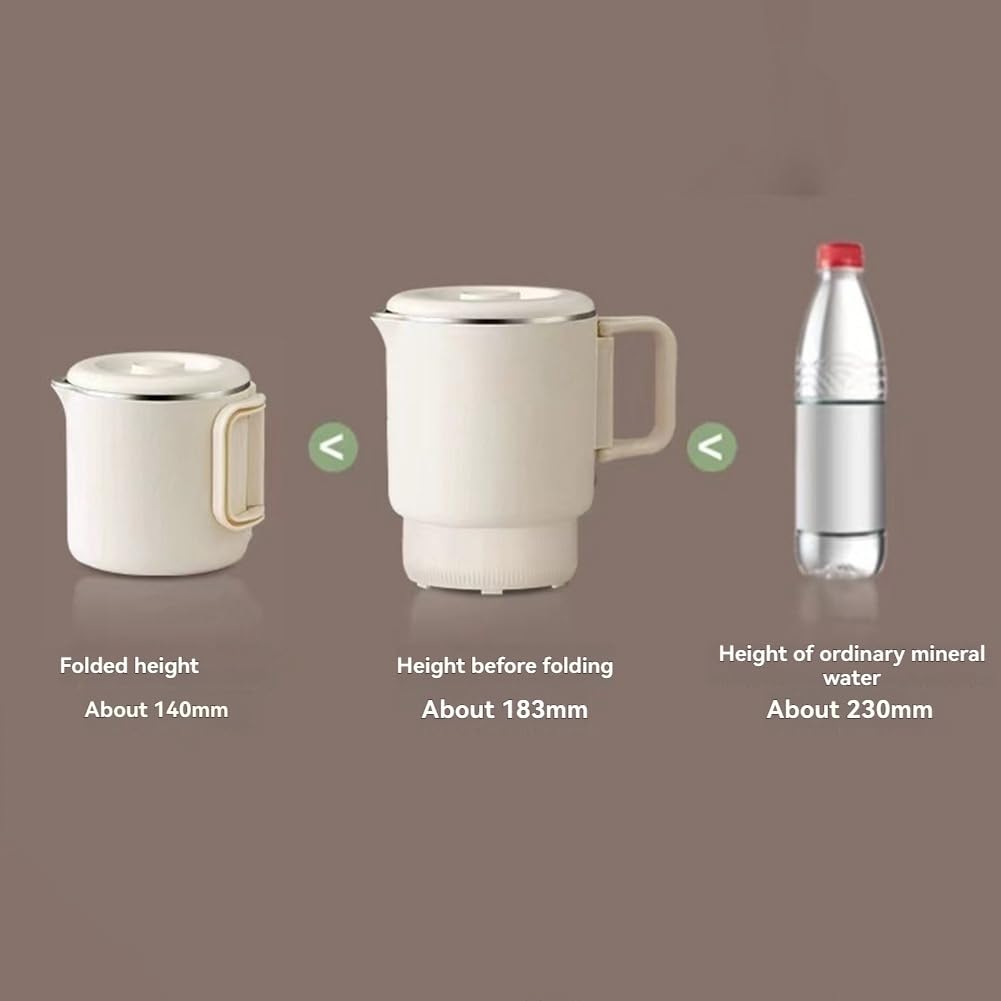 Cuiseur à Riz Multifonction, Électrique Pliable Mini pour Voyage, Cuiseur Électrique Pliable pour, Appareil à Fondue Électrique EU Plug