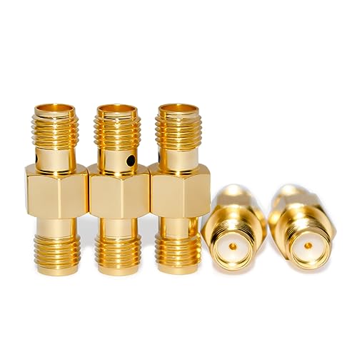 Adaptateur SMA femelle vers femelle TOJOIN lot de 5 connecteurs coaxiaux RF 50 ohm