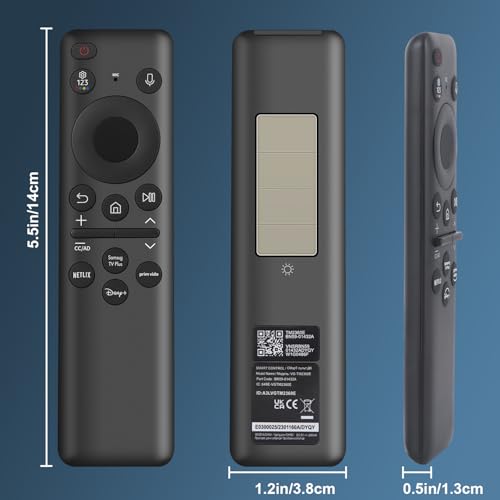BN59-01432A Solar Voice Replacement for Samsung Remote Control Smart TV with USB-C Charging, Compatible with Samsung OLED Neo QLED Crystal UHD Frame 4K 8K Smart TVs, TM2360E TM2361E by UNOCAR - Image 8