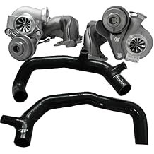 VIV Upgraded V3 TD04-19T Billet Twin Turbochargers +2" air inlet pipes for B.M.W 335i/is/ix 3.0L with N54