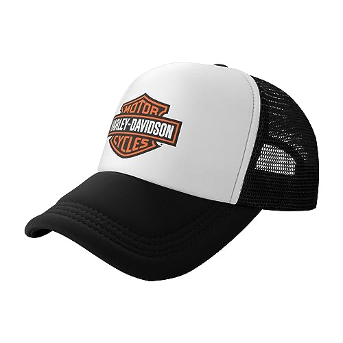 Harley Unisex Adjustable hat Davidson Logo Travel Cap Hip hop Baseball Cap Cowboy hat Black