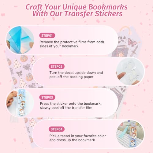 120PCS Acrylic Bookmark Making Kit,Iridescent Clear Acrylic Bookmark Blanks, Halloween - image 3