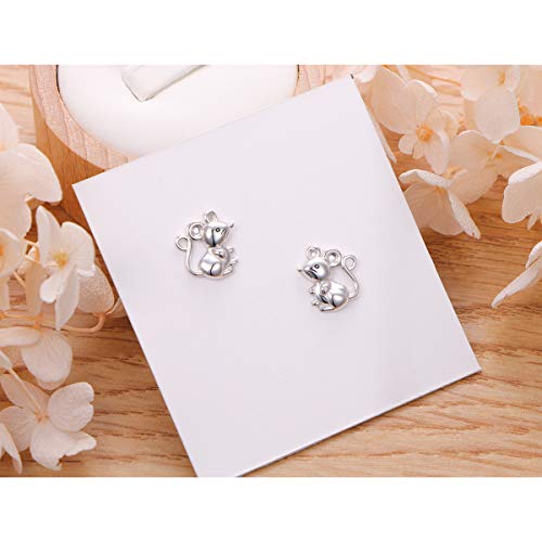 Christmas Gift S925 Sterling Silver Cute Animal Mouse Stud Earrings Gift For Women Girls #TOP3