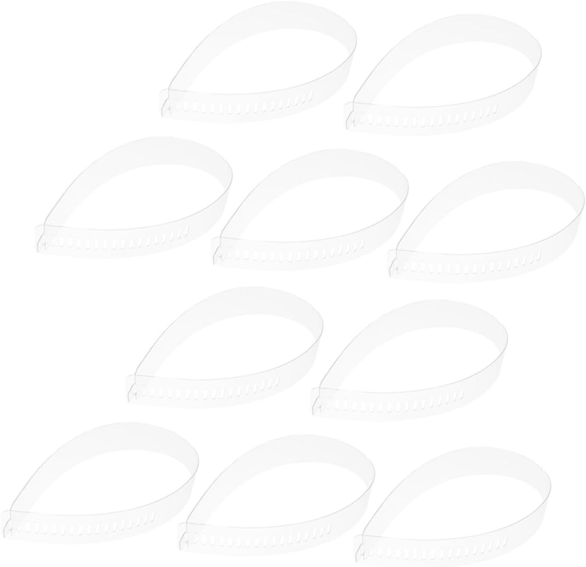 MUCKLILY 50Pcs Collar Strips for Shirt Support Durable Collar Fixing Supplies Easy to Use Reusable Shirt Collar Stays for Men and Women for Home Use