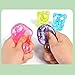 Glitter Bear Stress Ball – Slow Rise Stress Relief Fidget for Adults, Soft Flexible Sensory Tool with Random Colors, 5.5cm (Random 1 Pack)