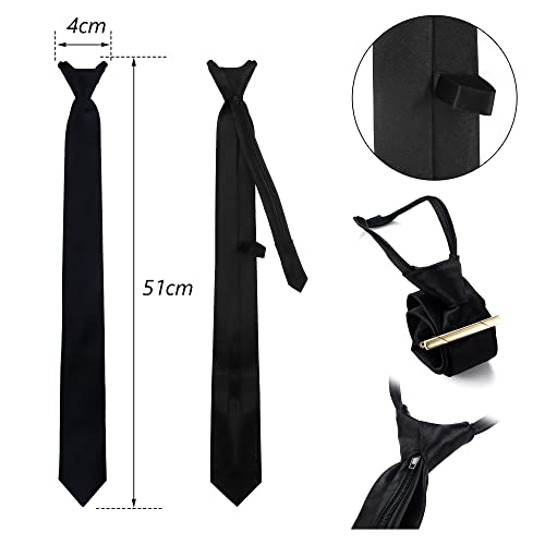 Orazio Tie Clips For Men Tie Bar Knot Tie Pin Clip On Tie For Fathers Day Gift Neck Tie Tacks With Chain For Wedding Business Accessories #TOP3