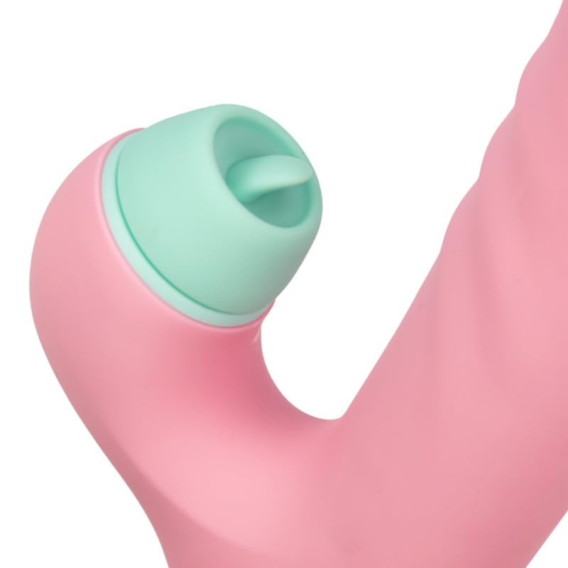 Daisy, Vibrador Conejito, Recargable USB, Silicona, 100% Sumergible (Rosa)