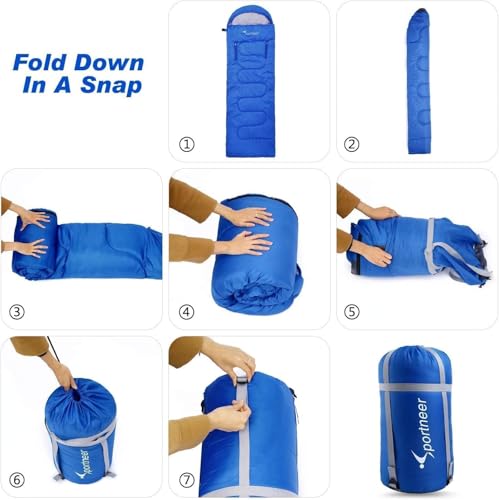 Image of Astrophile Sleeping Bag for Adults - Winter Sleeping Bags Certified for Temperatures 4C to 10C - Mummy Shape Foldable Camping Bed Height Upto 6'5 inchfeet - Travel Accessory for Camping, Hiking, Trekking (s6)