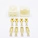 TinFmoon 5 Sets 4Pin Way Electrical Connector Kits, 6.3mm Male Female Socket Plug, Terminal for Motorcycle Car