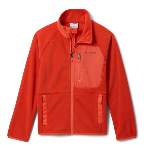 Columbia Youth Fast Trek 5 - Chaqueta de forro polar con cremallera completa, Super Sonic/Zing, M