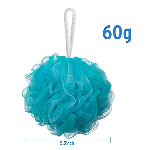 image for AmazerBath Shower Bath Sponge 60g/PCS Shower Loofahs Balls for Body Wa