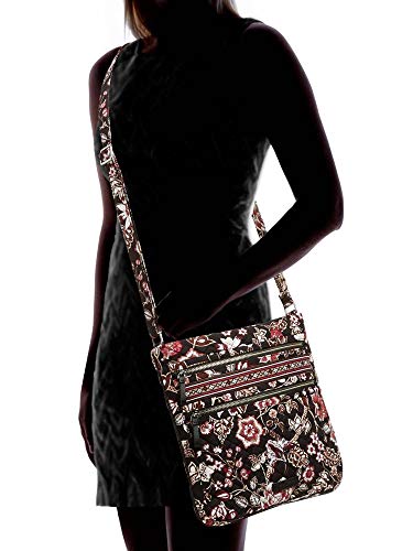 Image of Vera Bradley Women's Cotton Triple Zip Hipster Crossbody Purse