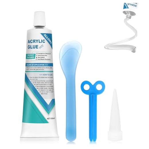 Allony Colla Vetro, Colla per Plastica Dura, Colla per Plexiglass Trasparente, Isolante, Impermeabile, Resistente alle Alte Temperature, Adatto per Incollare PC, ABS, Acrilico, Plastica, ecc - 100ml