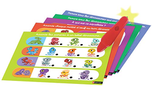 Nathan Baby Electro Dinosaures-Jeu éducatif électronique autocorrectif pour les enfants dès 2 ans, 31623