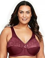 Glamorise Women's Full Figure MagicLift Original Wirefree Support Bra 1000, Burgundy, 14DD
