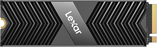 Lexar SSD NM800 Pro 8 TB Professionell PCIe Gen4 NVMe M.2 2280 mit Kühlkörper bis zu 7.000 MB/s Lesen und 6.600 MB/s Schreiben interne SSD für PS5 Spiele und Kreativität Schwarz