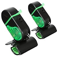 Bissanzeiger Angeln, 2 Stück Elektronische Bissanzeiger,Empfindsame Angeln Bissanzeiger mit LED-Leuchtanzeiger, Angeln Alarm Glocke, Angelzubehör, Geeignet für Angelruten, Tragbarer Angelbisssensor