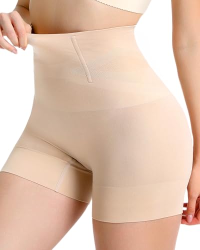 ForeverShaper Tummy Control Shapewear Shorts for Women High Waist Beige