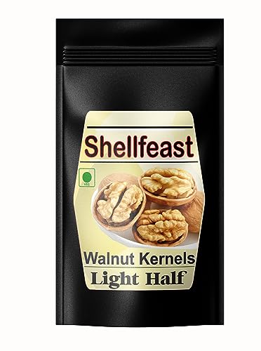 Image of Shellfeast Walnut Kernels Light Half, Kashmiri Walnut Kernels, Akhrot Giri (250, Grams)