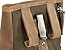 Greenburry Hunde Leckerlibeutel Leckerlitasche Futtertasche Futterbeutel Leder Belohnungstasche für Hund und Pferd Vintage antikbraun mit Gürtelschlaufe und Befestigungsclip DB3