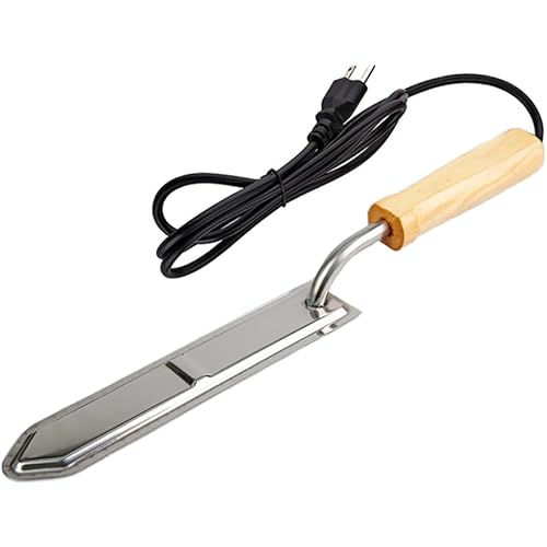 Honey Uncapping Hot Knife for Honey Combs Electric Heating Honey Scraper for Beekeeper Beekeeping Stainless Steel Tools Extractor Equipment