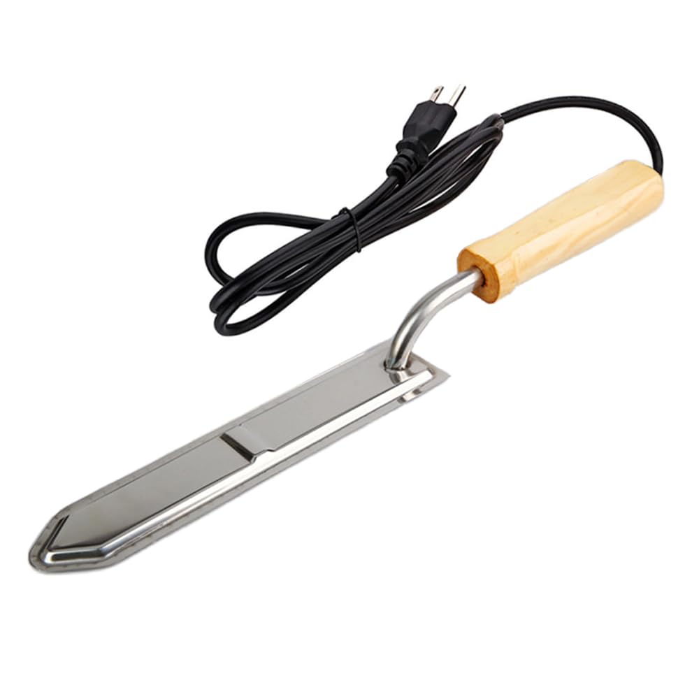 Honey Uncapping Hot Knife for Honey Combs Electric Heating Honey Scraper for Beekeeper Beekeeping Stainless Steel Tools Extractor Equipment