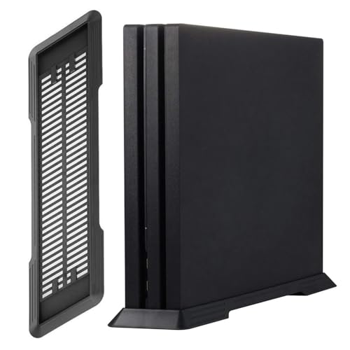 KlsyChry Soporte verticalpara PlayStation 4 Pro PS4 Pro con una función de refrigeración respiraderos y Antideslizantes pies