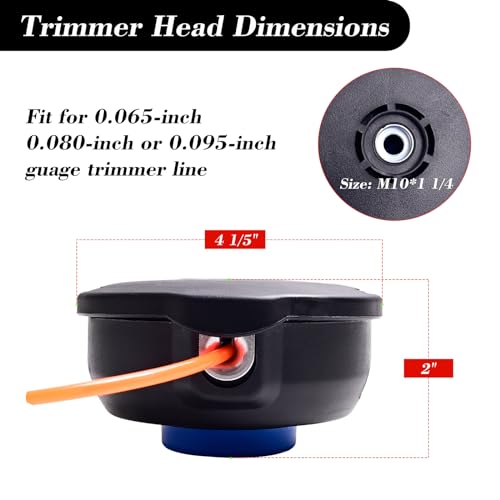 Cluparis 966674401 T25 Tap Advance Trimmer Head for Husqvarna 124L 125L 128L 128LD 128R 128RJ 122L 125C 125LDX 223L 223R 322C 323C 325C 325CX 326CX Weed Eater Head - Thumbnail 2