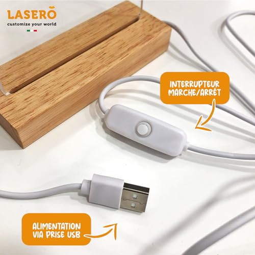 Veilleuse enfant personnalisée LED douce A+++ LASERO’